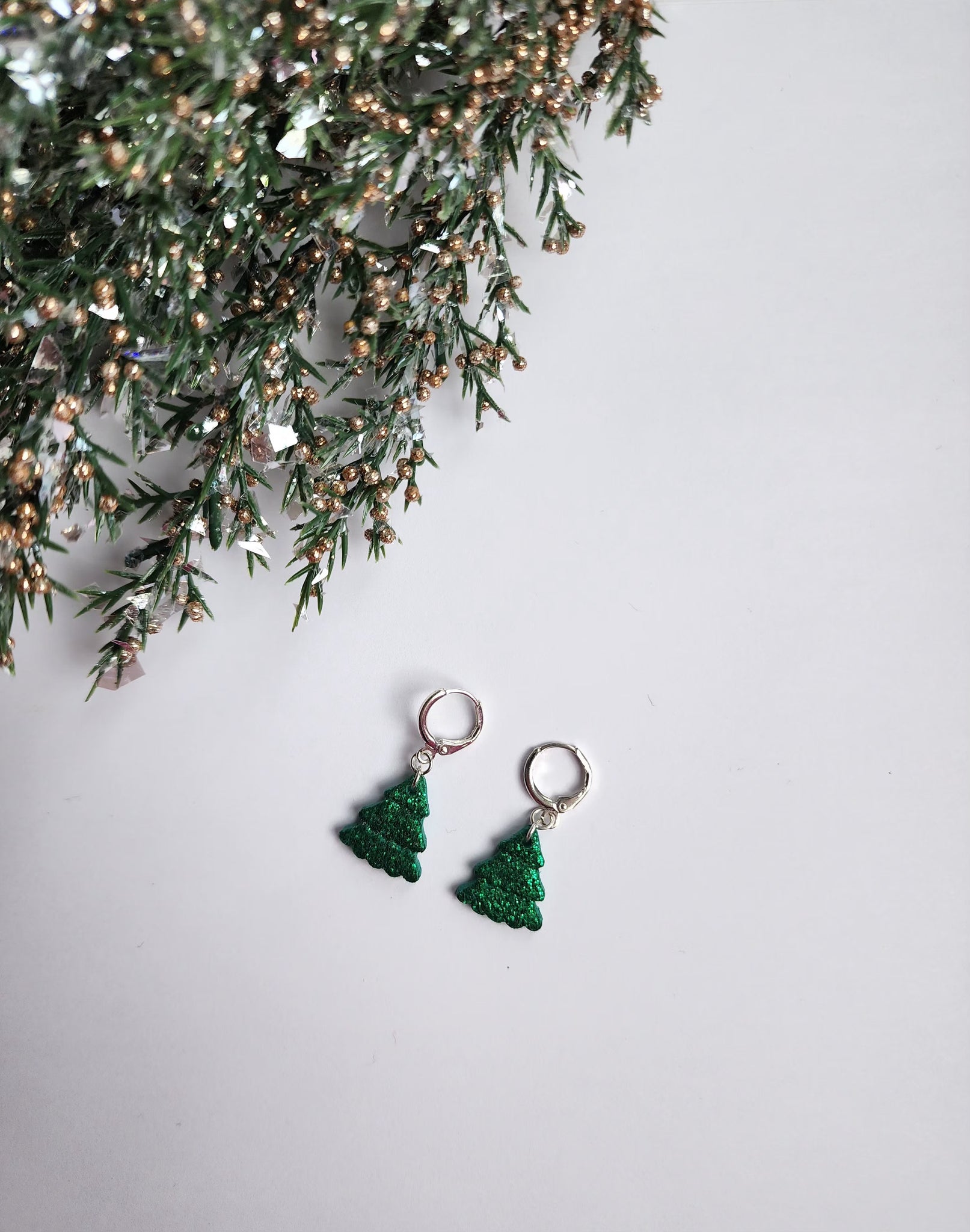 Glitter Tree Dangle