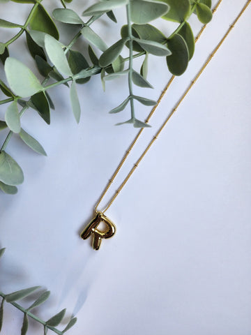 Initial Necklace-R